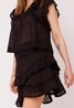Jayla Voile Top Black Neo Noir