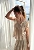 Jayla Voile Top Sand Beige Neo Noir