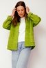 Satin Quilted Jacket  Lime Green Sweet Like You