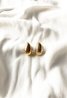 Drop Rib Statement Earrings Gold Sweet Like You