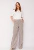 Clo Corduroy Rib Wide Leg Pants Olive Green Black Rose