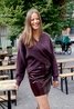 Zinelle Hope Wrap Sweater Raisin Brown MSCH Copenhagen